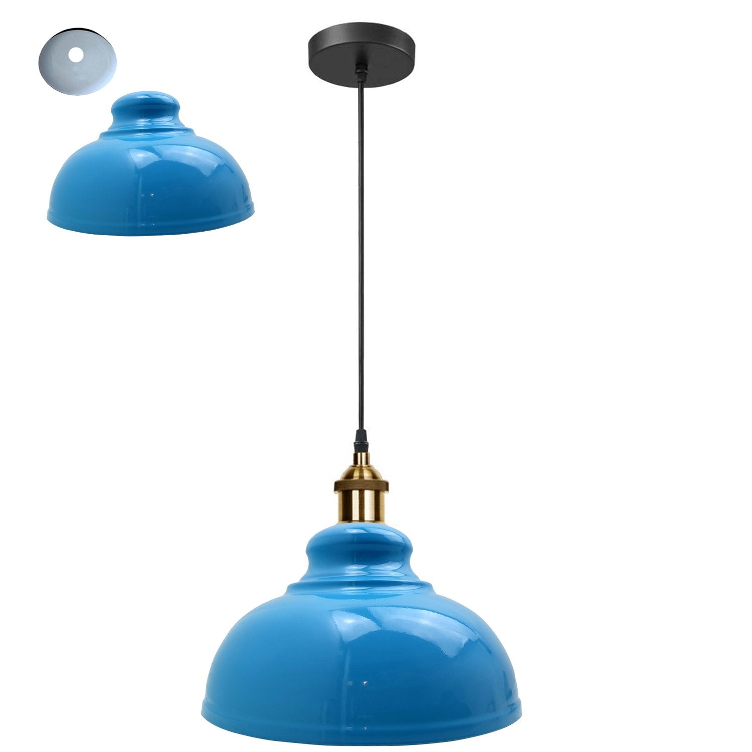 Retro Pendant Light Shade Vintage Industrial Ceiling Lighting LED Restaurant Loft With Free Bulb~2101