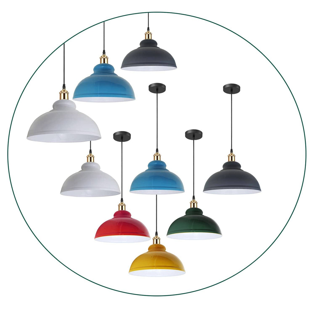 Retro Pendant Light Shade Vintage Industrial Ceiling Lighting LED Restaurant Loft With Free Bulb~2101