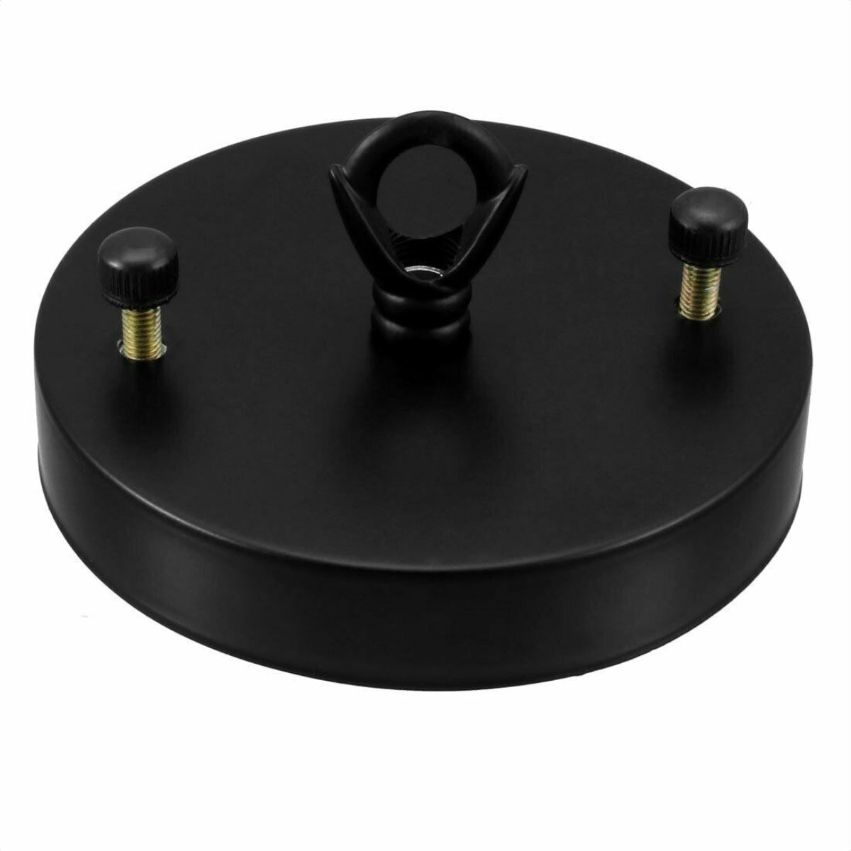 Single Point Drop Outlet Black Color Ceiling Hook Ring Plate Perfect for fabric flex cable~2659