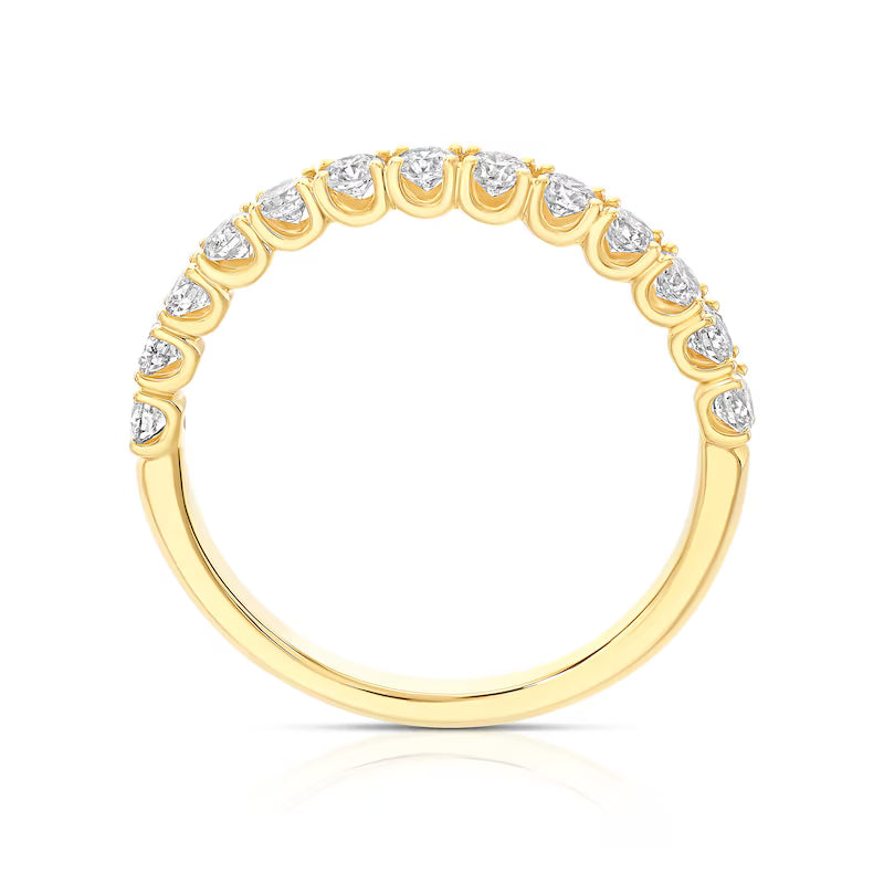 18ct Yellow Gold Round Cut Eternity 0.50ct Diamond Ring