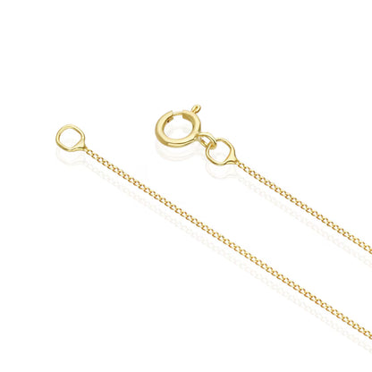 9ct Yellow Gold Cubic Zirconia Stud Earrings & Pendant Necklace Jewellery Set