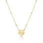 9ct Yellow Gold 16" Diamond Cut Clover Pendant Necklace